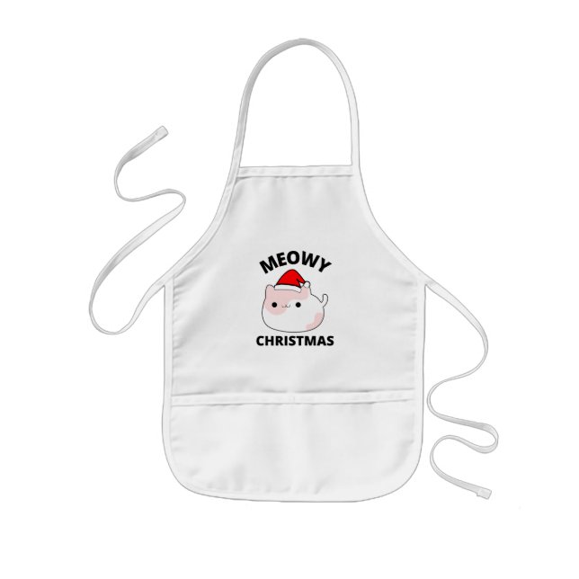 Meowy Christmas Kinderschürze (Vorne)