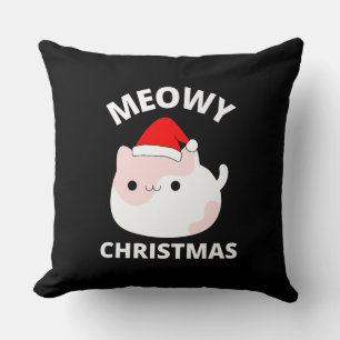Meowy Christmas Kissen