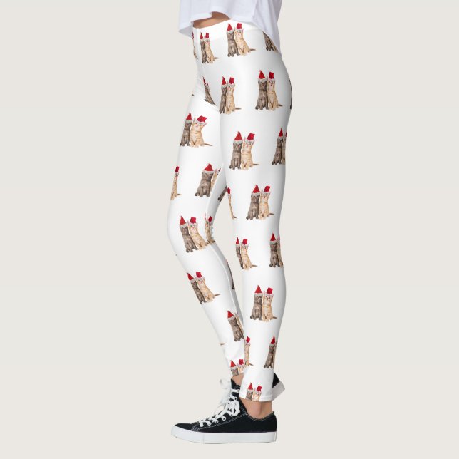 Meowy Christmas Kittens Leggings (Links)