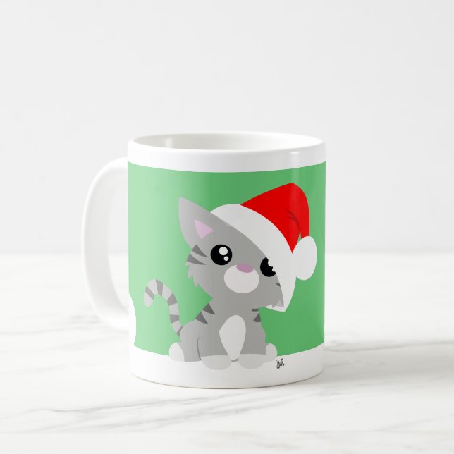 Meowy Christmas Kitty Tasse (Vorderseite Links)