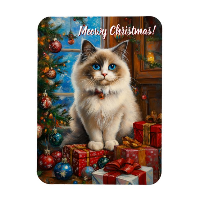 Meowy Christmas! Magnet (Vertikal)