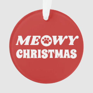 Meowy Christmas Ornament