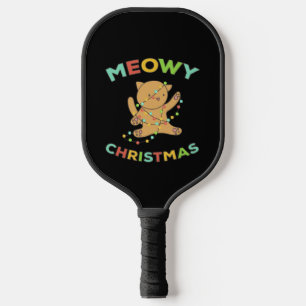 Meowy Christmas Pickleball Schläger