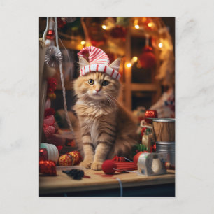 Meowy Christmas! Postkarte