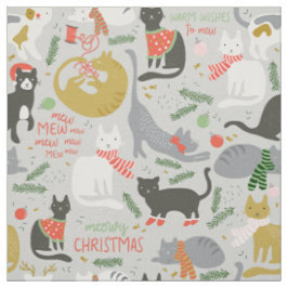 Meowy Christmas Stoff