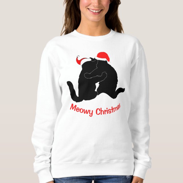 Meowy Christmas Sweatshirt (Vorderseite)