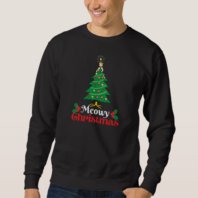 Meowy Christmas Sweatshirt (Vorderseite)