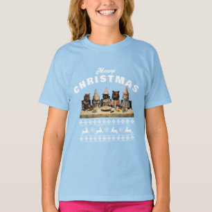 Meowy Christmas T - Shirt
