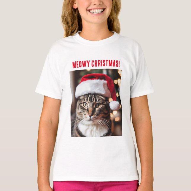 Meowy Christmas! T-Shirt (Vorderseite)