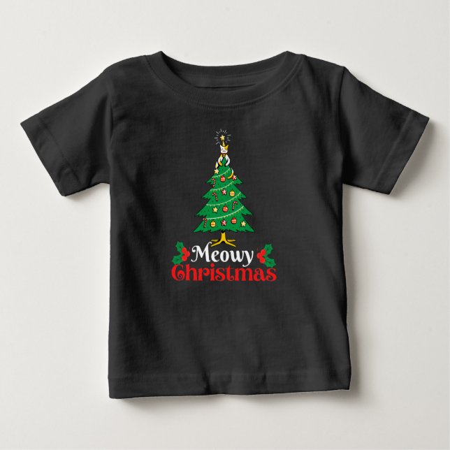 Meowy Christmas T - Shirt (Vorderseite)