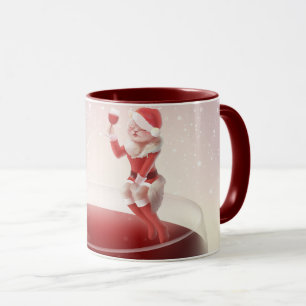 Meowy Christmas Toast Tasse