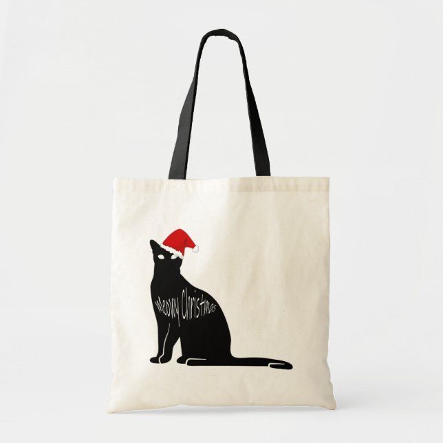 Meowy Christmas Tragetasche (Vorne)