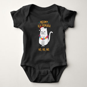 Meowy Kalikimaka - Funny Cat Christmas  Baby Strampler