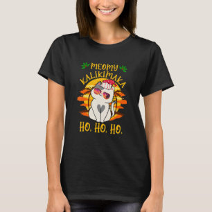 Meowy Kalikimaka Weihnachten im Juli mit Cat und S T-Shirt
