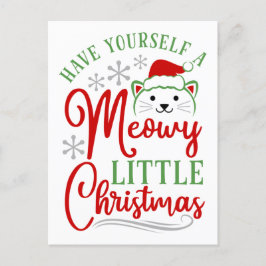 Meowy Little Christmas Feiertagspostkarte