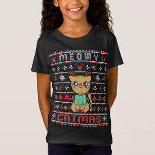 Meowy Merry Catmas - Niedliche Weihnachtskatze Ugl T-Shirt