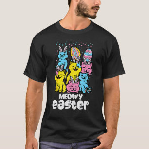 Meowy Osterhasen Katzen Frühling Tier Haustier Fra T-Shirt