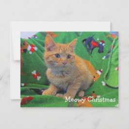 Meowy Weihnachten Dankeskarte