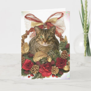 Meowy Weihnachten! Feiertagskarte