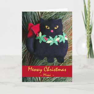 Meowy Weihnachten für Mimi, Katzen-Verzierung