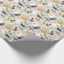 Meowy Weihnachten Geschenkpapier