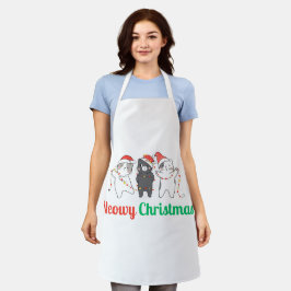 Meowy Weihnachten Schürze