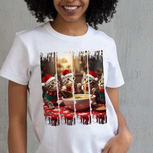 Meowy Weihnachten und Ramen Delights T-Shirt