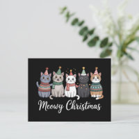 Meowy Weihnachts glückliche Katze Jahr Katze über 
