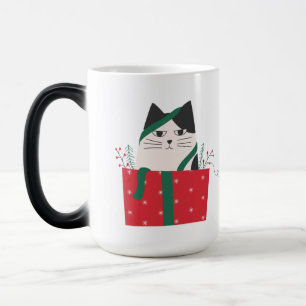 Meowy Weihnachts-Katze-Tasse – Festliche und lusti Verwandlungstasse