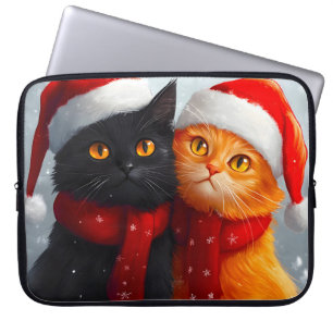 Meowy Weihnachts Winter Liebe Laptopschutzhülle