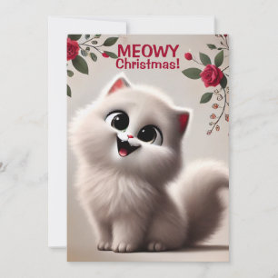 Meowy Weihnachtskarte Dankeskarte