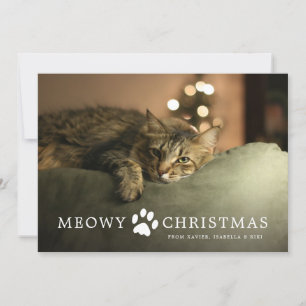 Meowy Weihnachtskarte Feiertagskarte