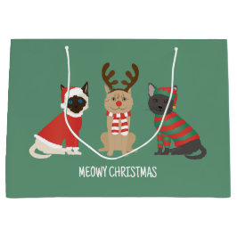 Meowy Weihnachtskatzen Große Geschenktüte