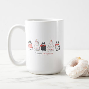 Meowy Weihnachtskatzen Kaffeetasse