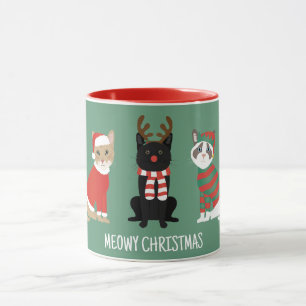 Meowy Weihnachtskatzen Tasse