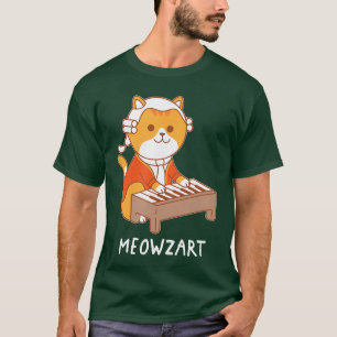 Meowzart Katzenwitz Klassische Musik Klavier Lusti T-Shirt