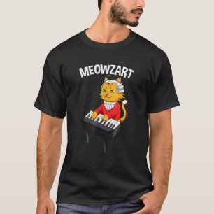 Meowzart Klassische Musikalische Katze Kätzchen Mo T-Shirt