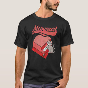Meowzart Musikinstrument Musiker Pianist Cat P T-Shirt