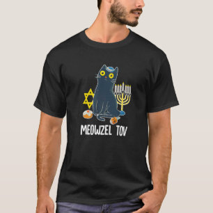 Meowzel Tov Chanukka Katze Kätzchen Chanukka Jüdis T-Shirt