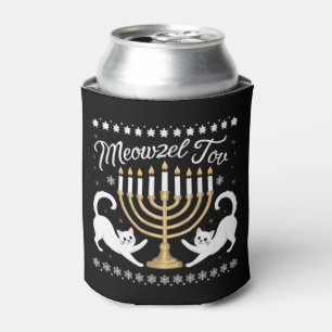 Meowzel Tov Lustiger Chanukka Hanukkah Hässlicher Dosenkühler