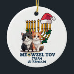 Meowzel Tov Niedlich Happy Hanukkah Keramik Ornament<br><div class="desc">Suchen Sie nach großen Geschenken für Chrismukka,  Weihnachten oder Hanukkah? Karo diesen Artikel und unsere komplette Sammlung von lustigen,  einzigartigen personalisierten Gegenständen für diese besondere Person in deinem Kreis.</div>