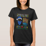 Meowzel Tov Ugly Hanukkah Sweater Cat Chanukah Jew T-Shirt<br><div class="desc">Meowzel Tov Ugly Hanukkah Sweater Kat Chanukah jüdischen T-Shirts.</div>