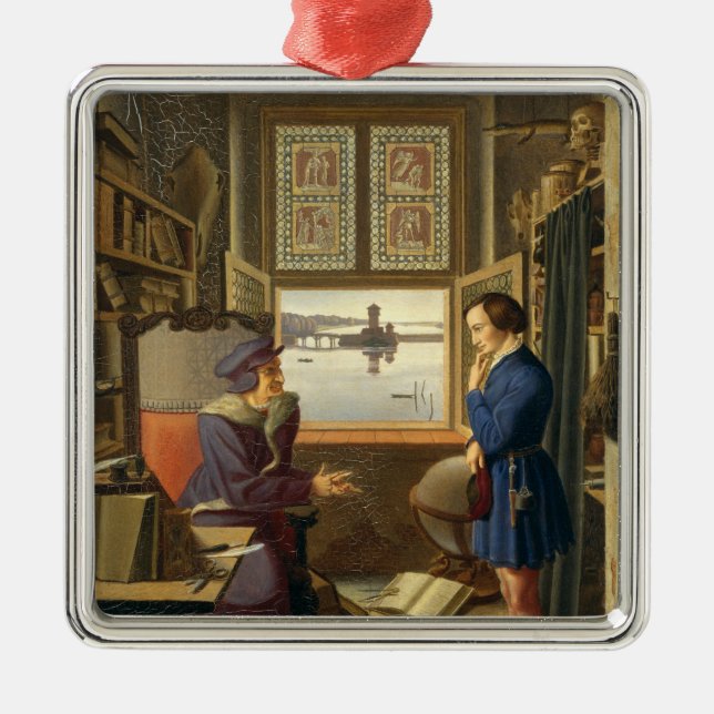 Mephisto und der Student, 1828 Ornament Aus Metall (Vorne)