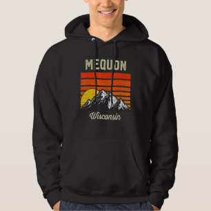 Mequon Wisconsin Retro City Staat Usa Hoodie