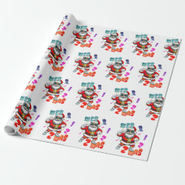 Mer rizz mas - Christmas Rizz funny Santa Geschenkpapier