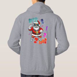 Mer rizz mas - Christmas Rizz funny Santa Hoodie