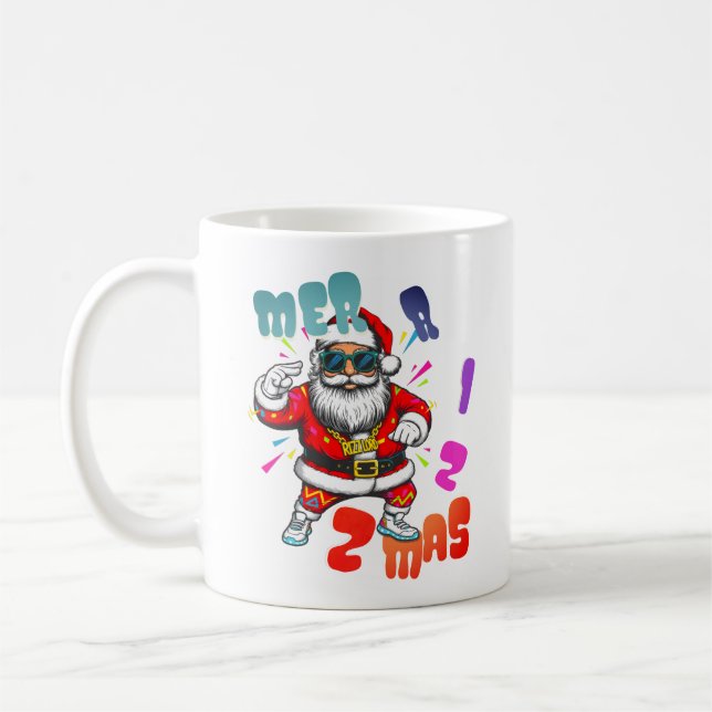 Mer rizz mas - Christmas Rizz funny Santa  Kaffeetasse (Links)