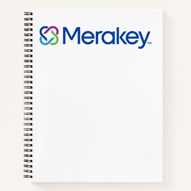 Merakey Logo Spiral Notebook Notizbuch (Vorderseite)
