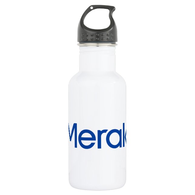 Merakey Logo-Wasser-Flasche (18 Unze) Edelstahlflasche (Vorderseite)
