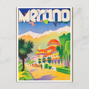 Meran Walk, Italien Postkarte